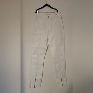 7 For All Mankind Ivory Denim Jeans